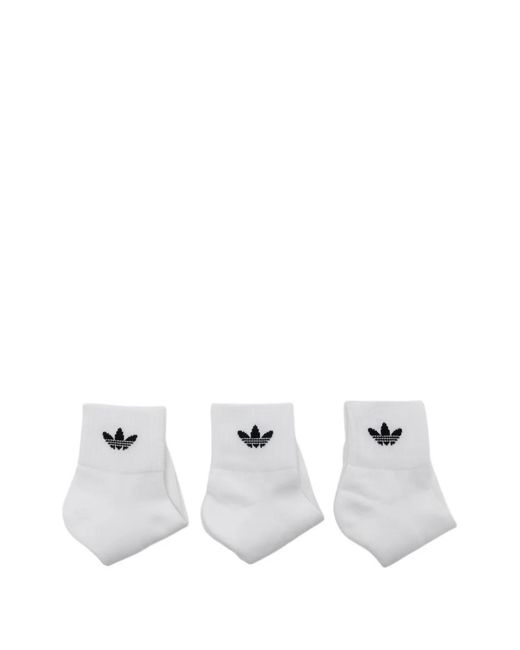 Adidas White Logo Socks (Set Of Three)