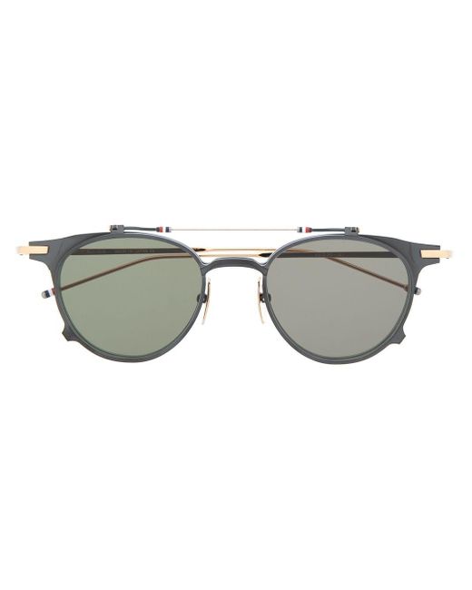 Thom Browne Multicolor Round-frame Flip-up Sunglasses