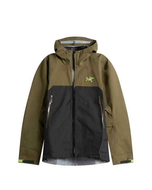 Arc'teryx Green Beta Two-Tone Hooded Jacket for men