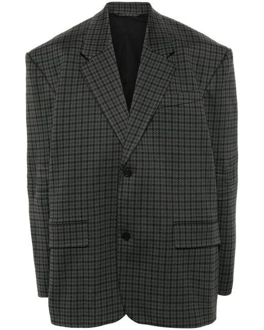 Balenciaga Black Houndstooth Blazer