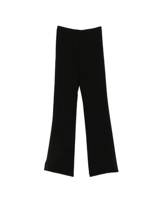 Max Mara Black Concealed-Fastening Trousers