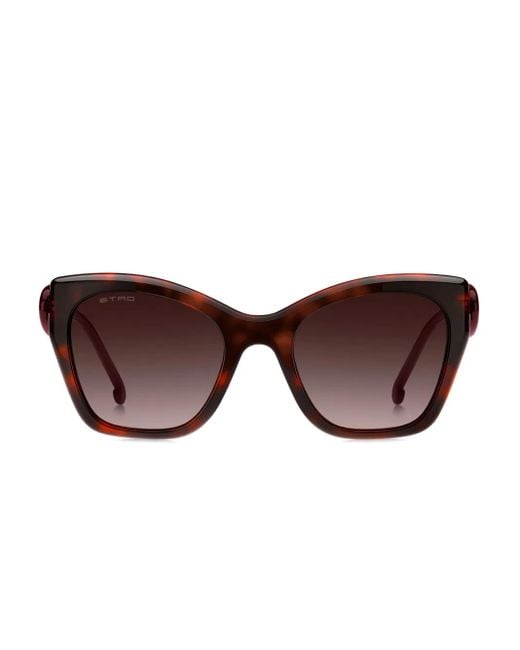Etro Brown Paisley Sunglasses