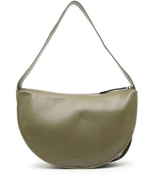Yu Mei Green Antonia Leather Shoulder Bag