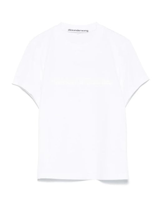 Alexander Wang White Klassisches T-Shirt