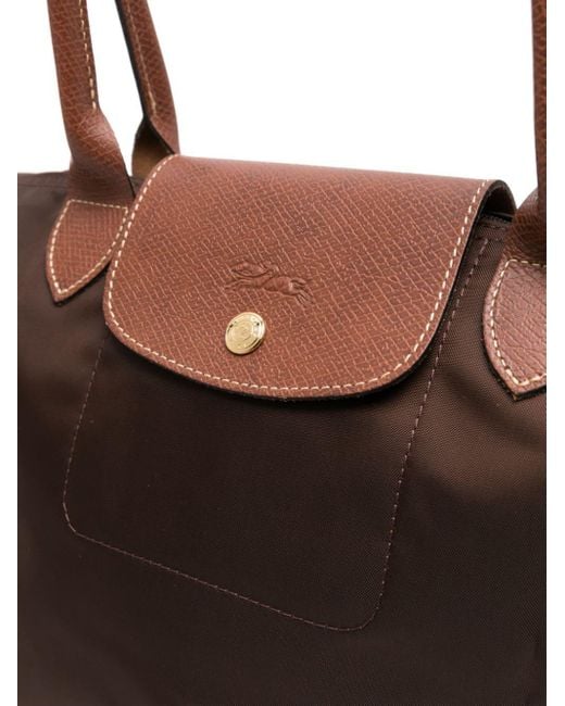 Medium Le Pliage Original tote bag di Longchamp in Brown