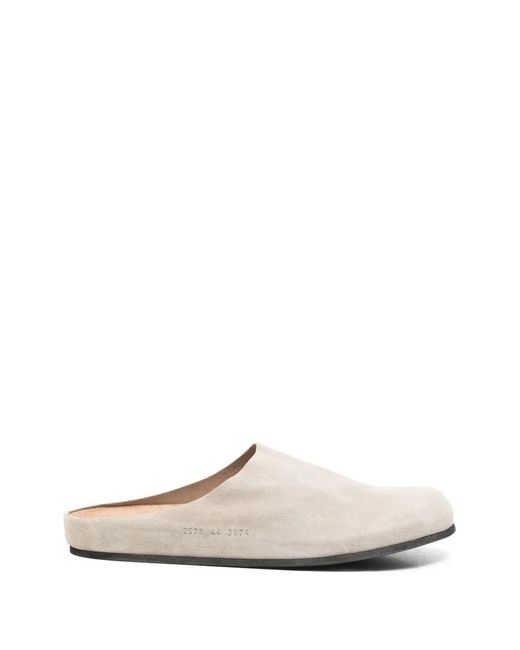 Common Projects White Suede Clogs for men