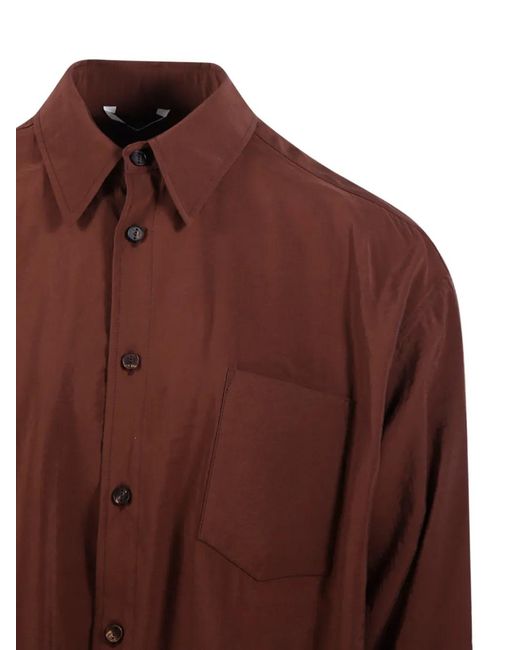 Hevò Brown Long-Sleeves Shirt for men