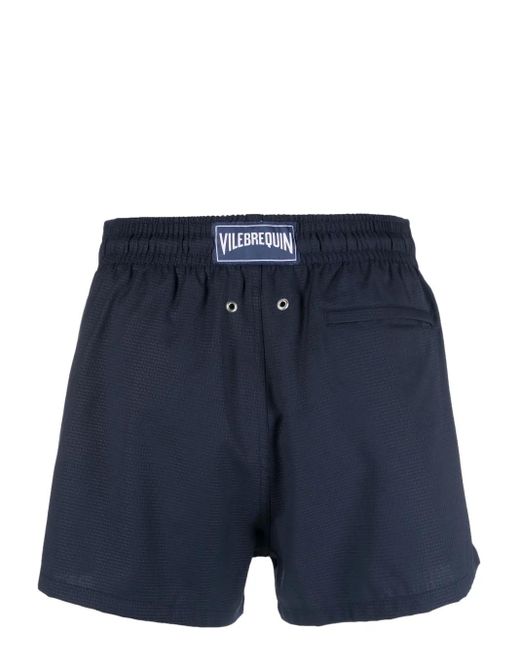 Vilebrequin Blue X The Woolmark Company Drawstring Swim Shorts for men