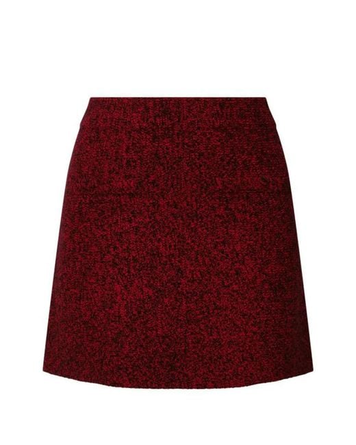 Et Ochs Red Iris A-Line Skirt