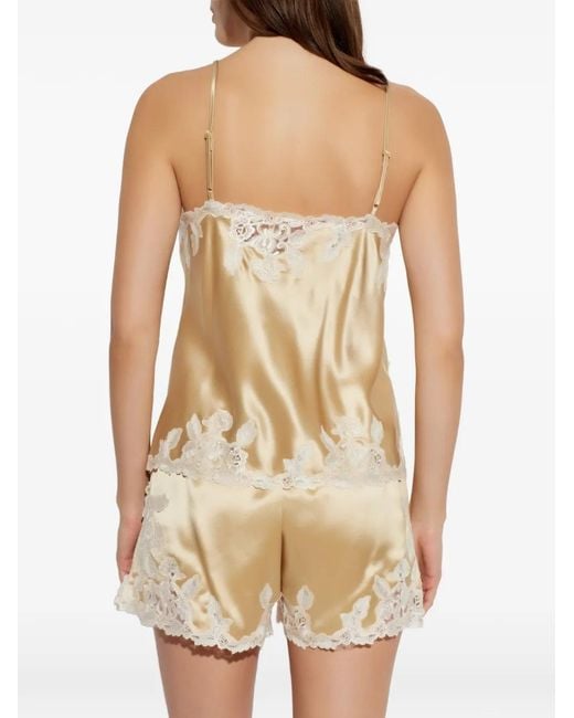 By Malene Birger Natural Lace-Trim Blouse