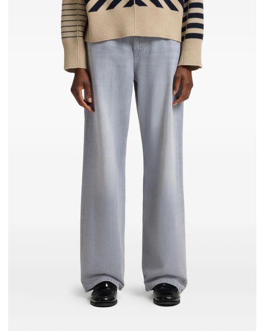 Boss Gray Straight-Leg Jeans