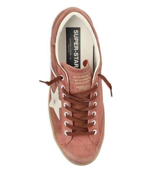 Golden Goose Deluxe Brand Brown Super Star Waxed Suede Upper Heel And Spur Nappa Star for men
