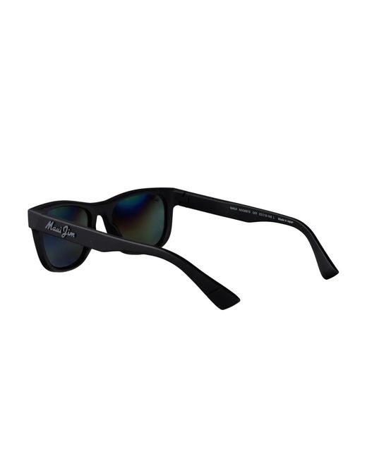 Maui Jim Black Kaulike Rectangle-Frame Sunglasses for men