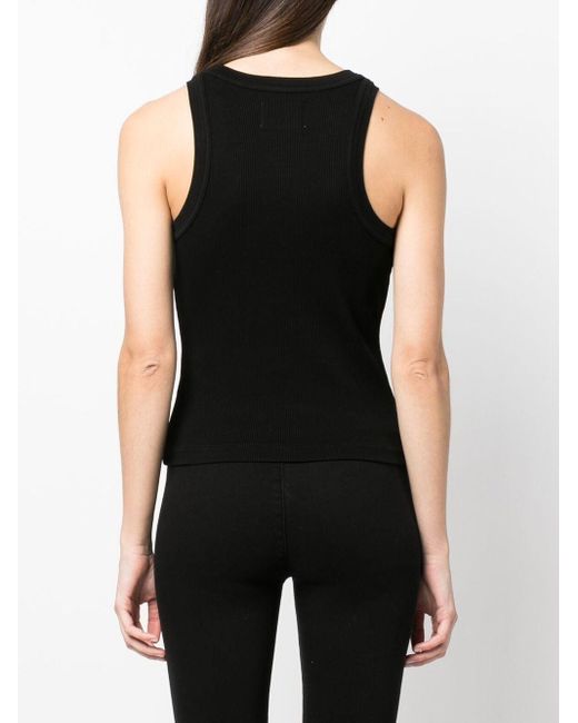 Citizens of Humanity Black Sleeveless Ribbed Top