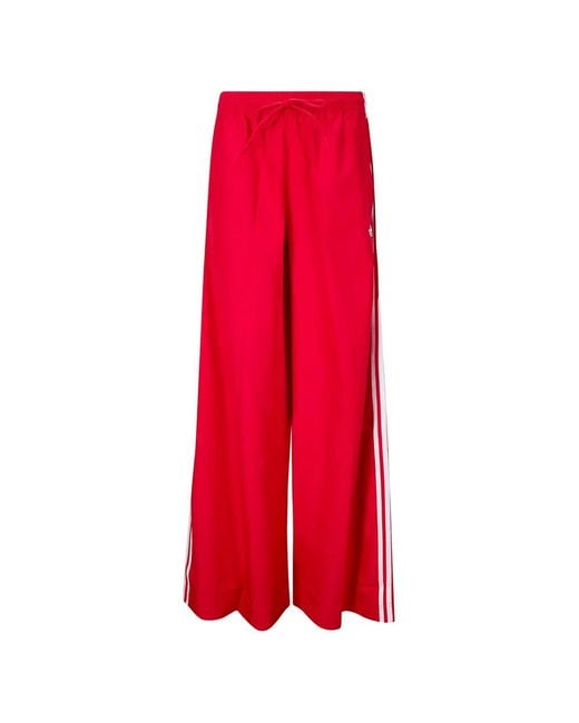 Adidas Red Firebird Adilenium Side-Stripe Track Pants