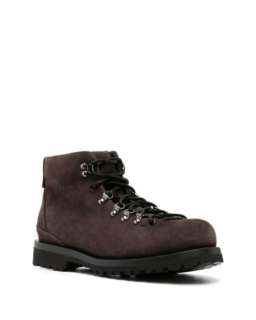 Buttero Lace-Up Leather Boots in Brown for Men | Lyst