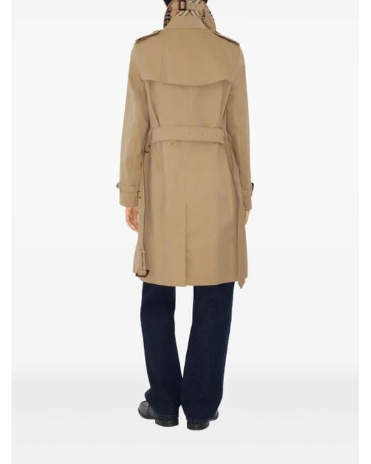 Burberry The Kensington Trenchcoat in het Natural