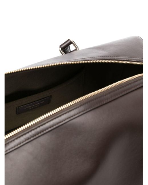 Victoria Beckham Black Medium Leather Holdall Bag