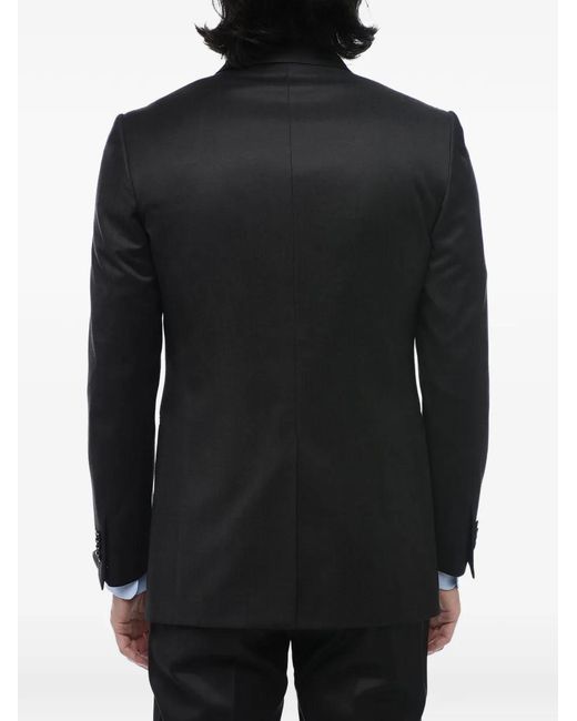 Corneliani Black Single-Breasted Suit for men