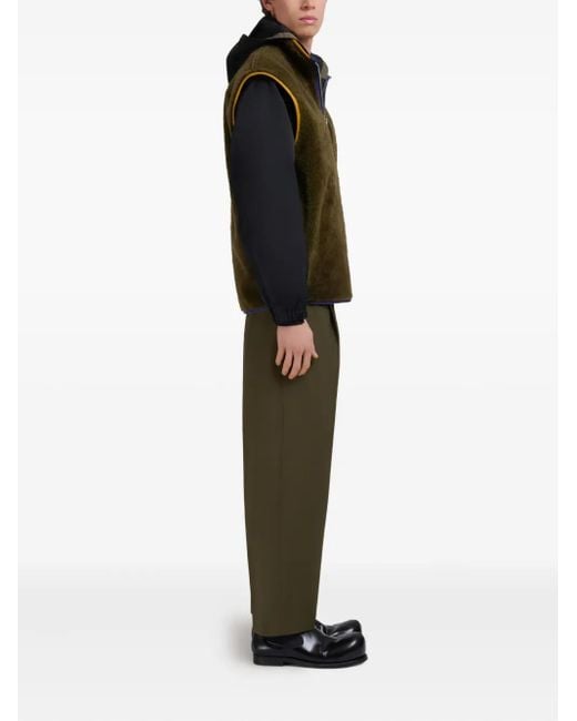 Marni Black Hooded Zip-Up Jacket for men