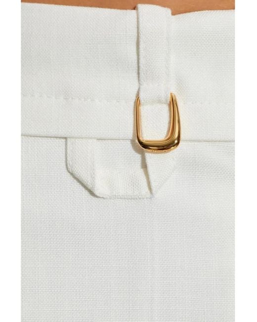 Jacquemus White Pants Tibau
