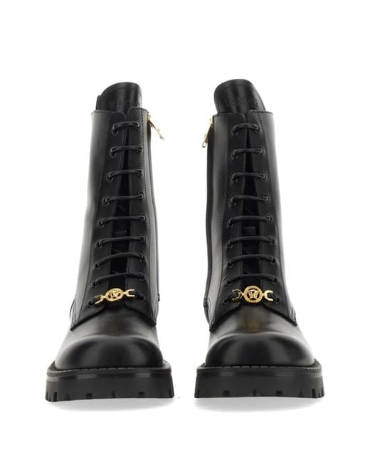 Versace Black Stiefeletten Mit Logo