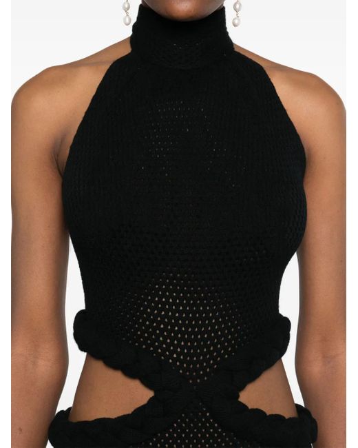 Johanna Ortiz カットアウト ドレス Black
