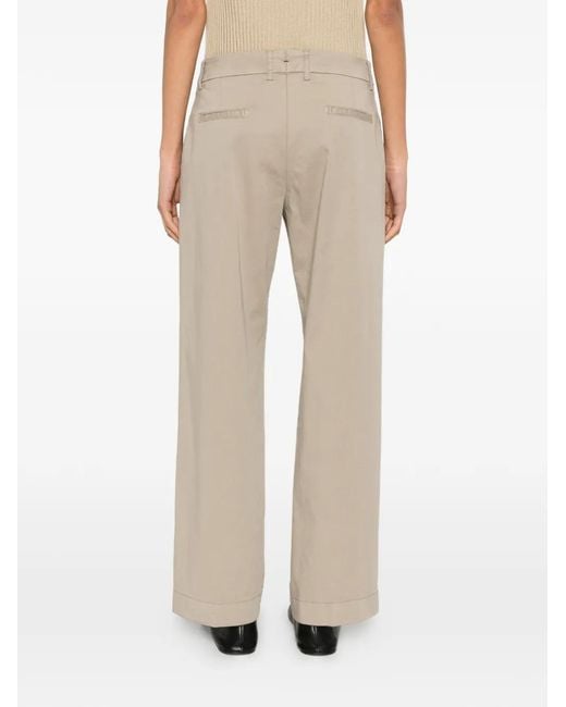 Berwich White Pantalon Alice À Passants De Ceinture