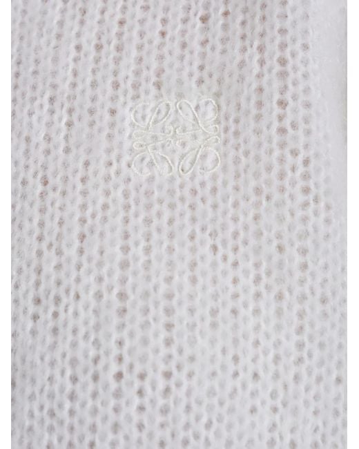 Loewe Wollen Vest in het White
