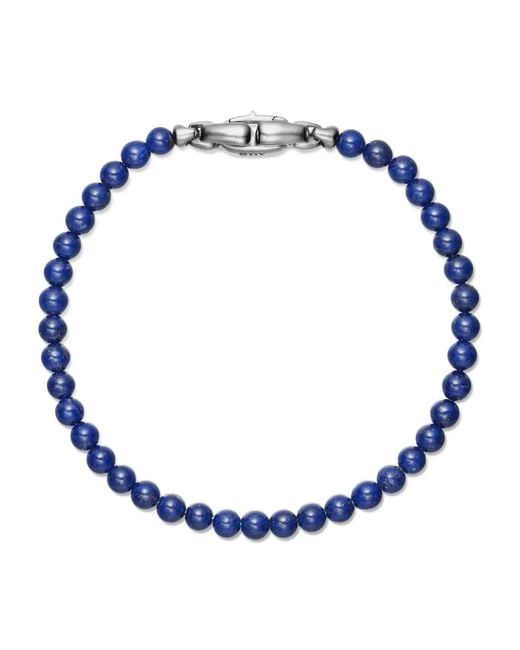 David Yurman Metallic Sterling Spiritual Beads Bracelet (4Mm) for men