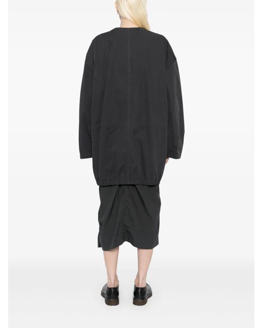Lemaire Black Parka mit Reißverschluss