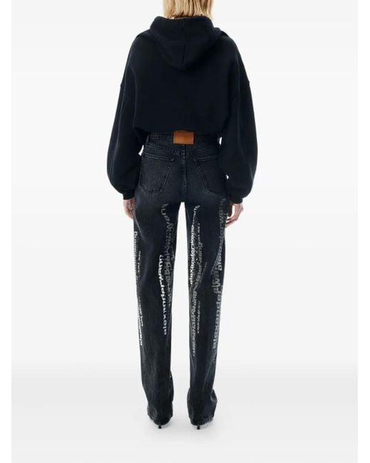 Vaqueros EZ con logo Alexander Wang de color Blue