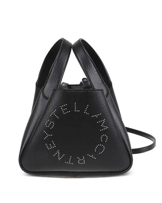 Stella McCartney Black Logo-Detail Tote Bag