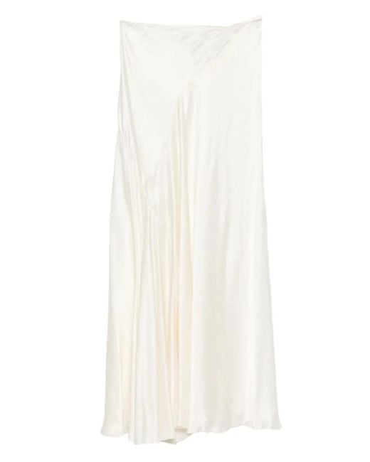The Row シルクスカート White