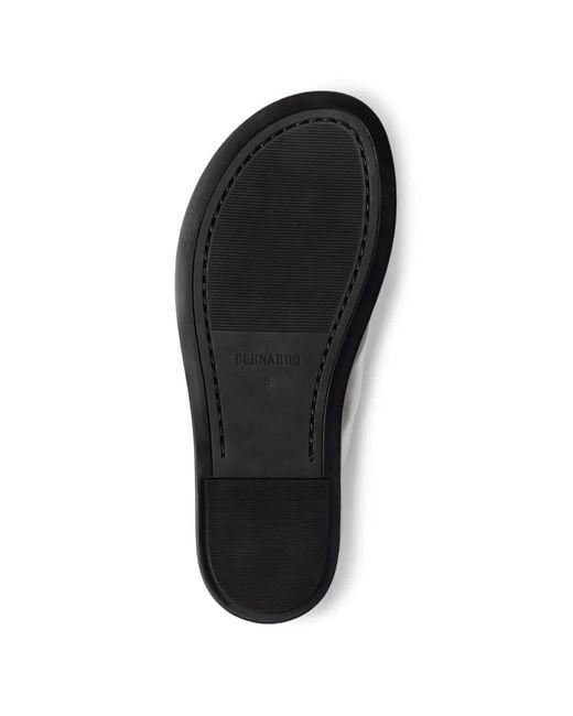 Bernardo White Salt Thong Flat Sandals