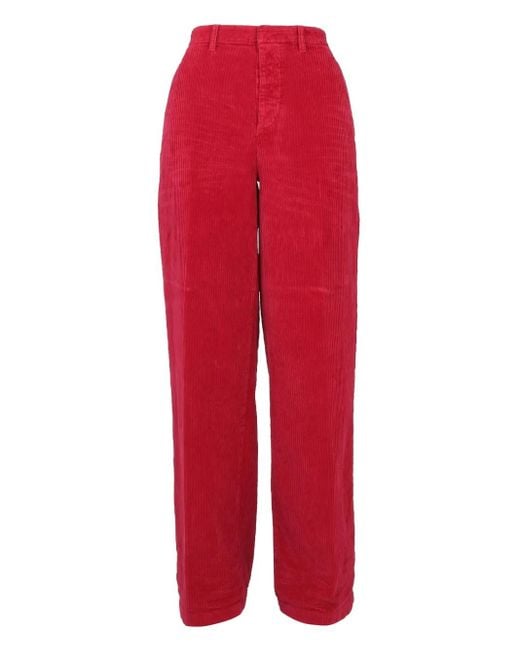 DSquared² Red Corduroy Trousers
