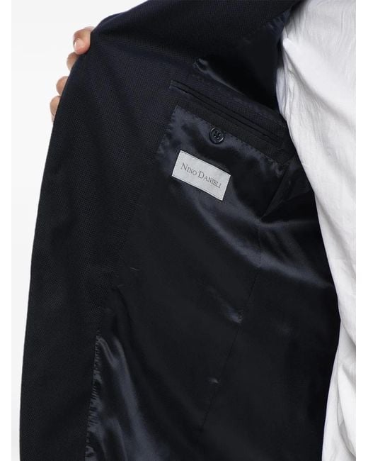 Corneliani Blue Nino Danieli Single-Breasted Blazer for men