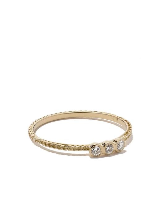 Wouters & Hendrix White 18Kt Chain Diamond Ring