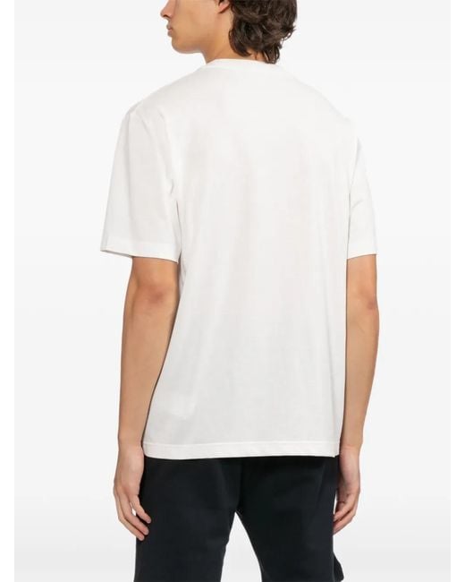 Fred Perry Blue Logo-Print T-Shirt for men