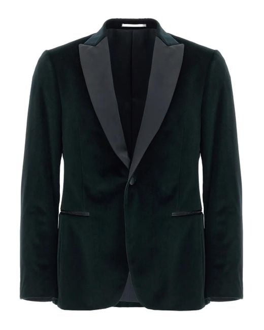 Pal Zileri Black Velvet Blazer for men