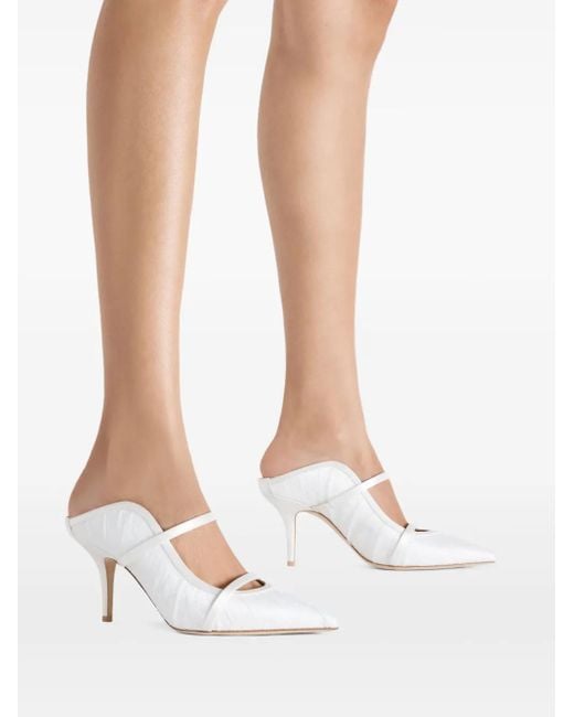 Malone Souliers White Maureen Mules