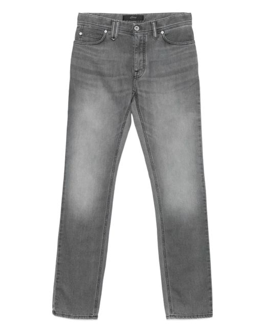 Jeans Con Design A Cinque Tasche di Brioni in Gray da Uomo