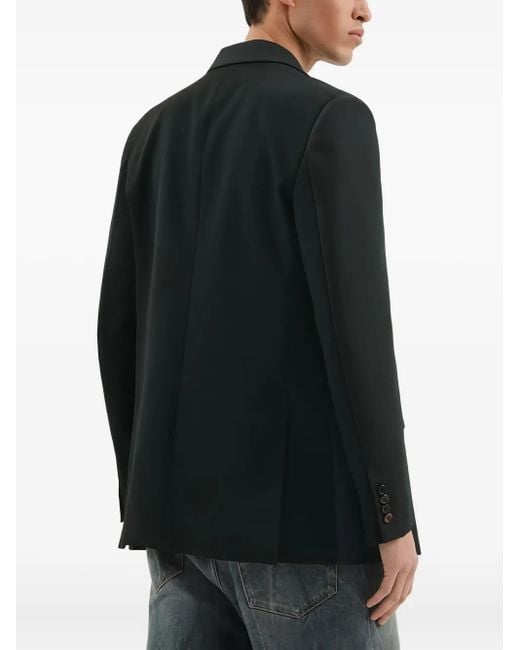 1989 STUDIO Black Double-Breasted Blazer for men