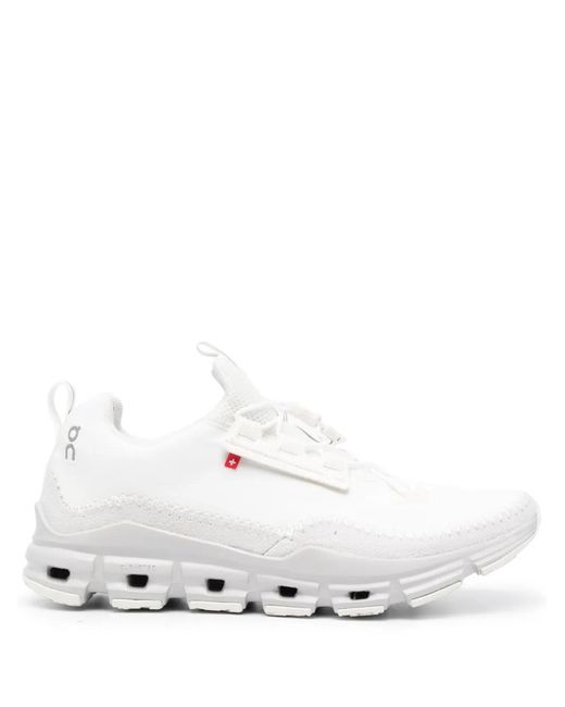 On Shoes White Cloudaway Low-Top Sneakers
