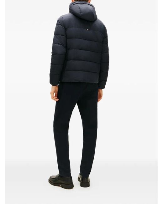Tommy Hilfiger Blue Hooded Padded Jacket for men