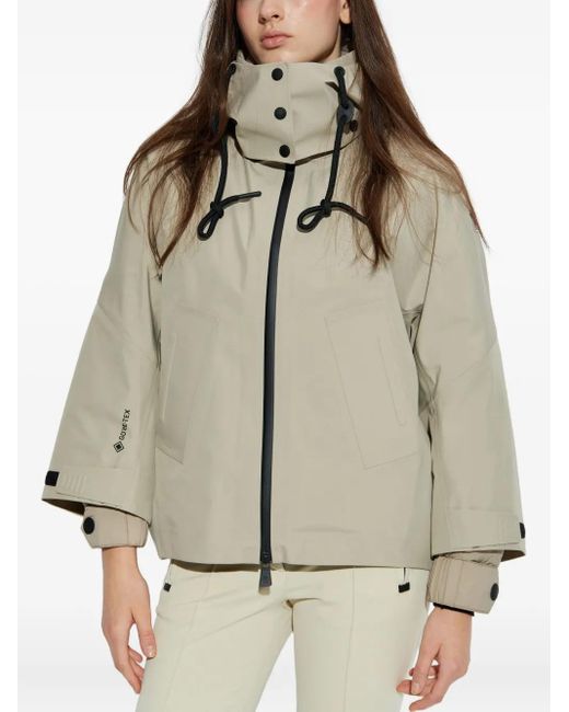 Moncler Natural Button Hooded Jacket