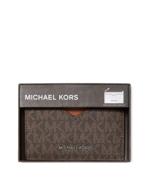 Michael Kors Brown Hudson Zip Cardholder for men