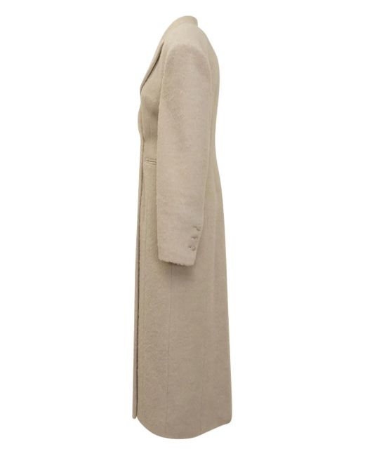 ANDAMANE Natural Hourglass Buttoned Coat