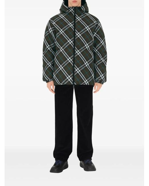 Burberry Gray Snowdon Puffer Jacket for men