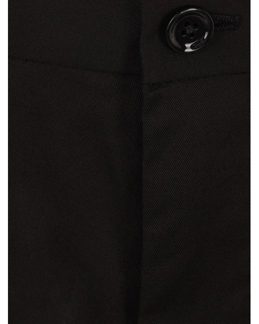 Dolce & Gabbana Black Tailored Shorts With Pleats for men